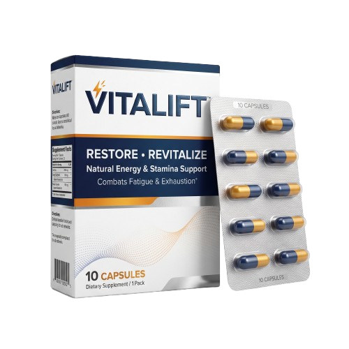 VITALIFT Natural Energy & Stamina Support 10 Capsules